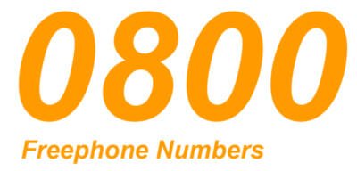0800 freephone numbers